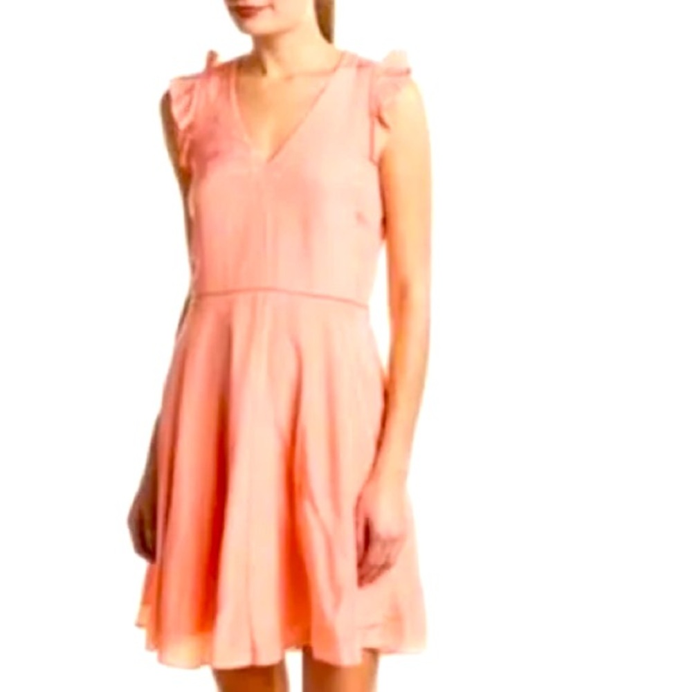 Rebecca Taylor Peach Silk Dress